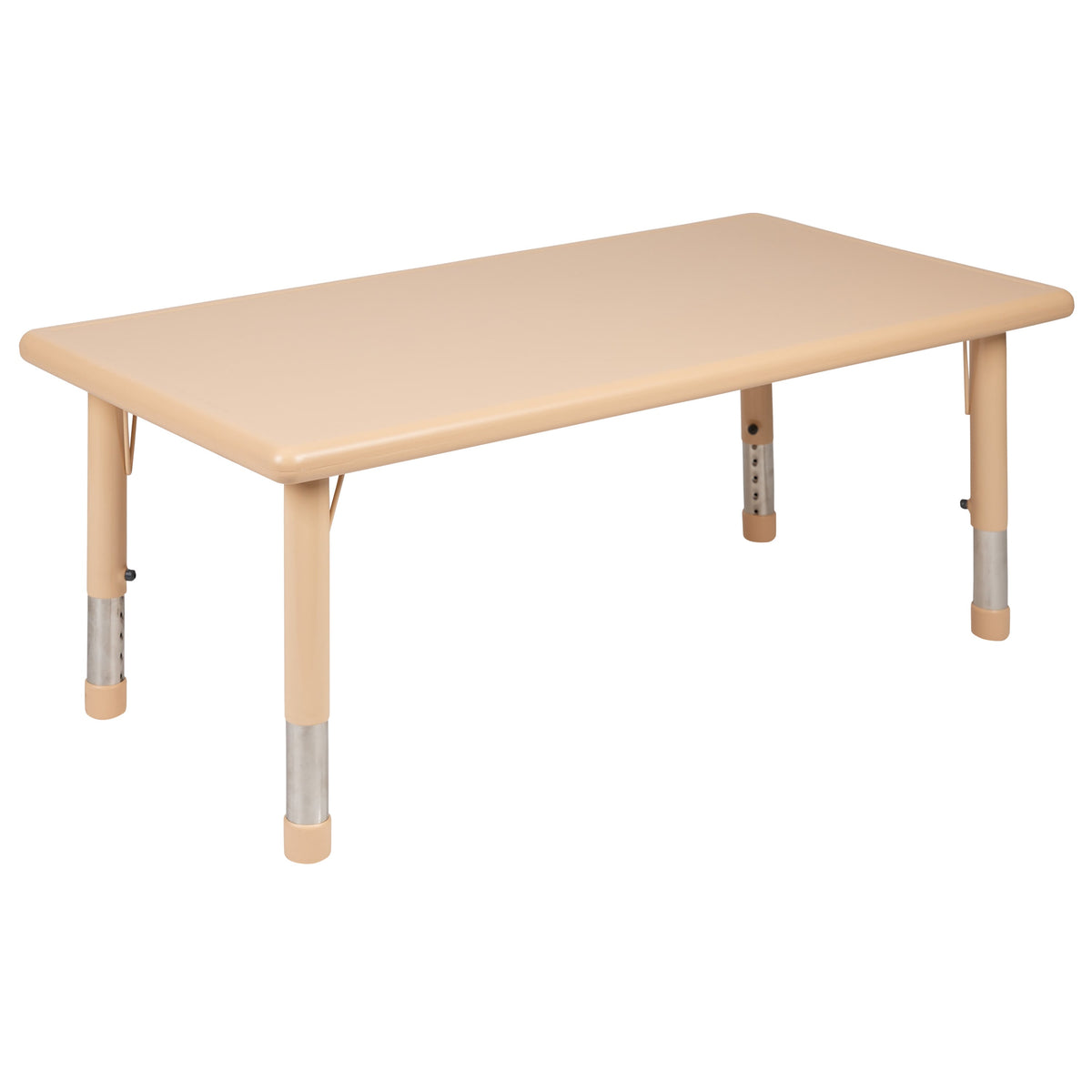 FLASH 24" x 48" Rectangular Adjustable Activity Table Set 7 Piece