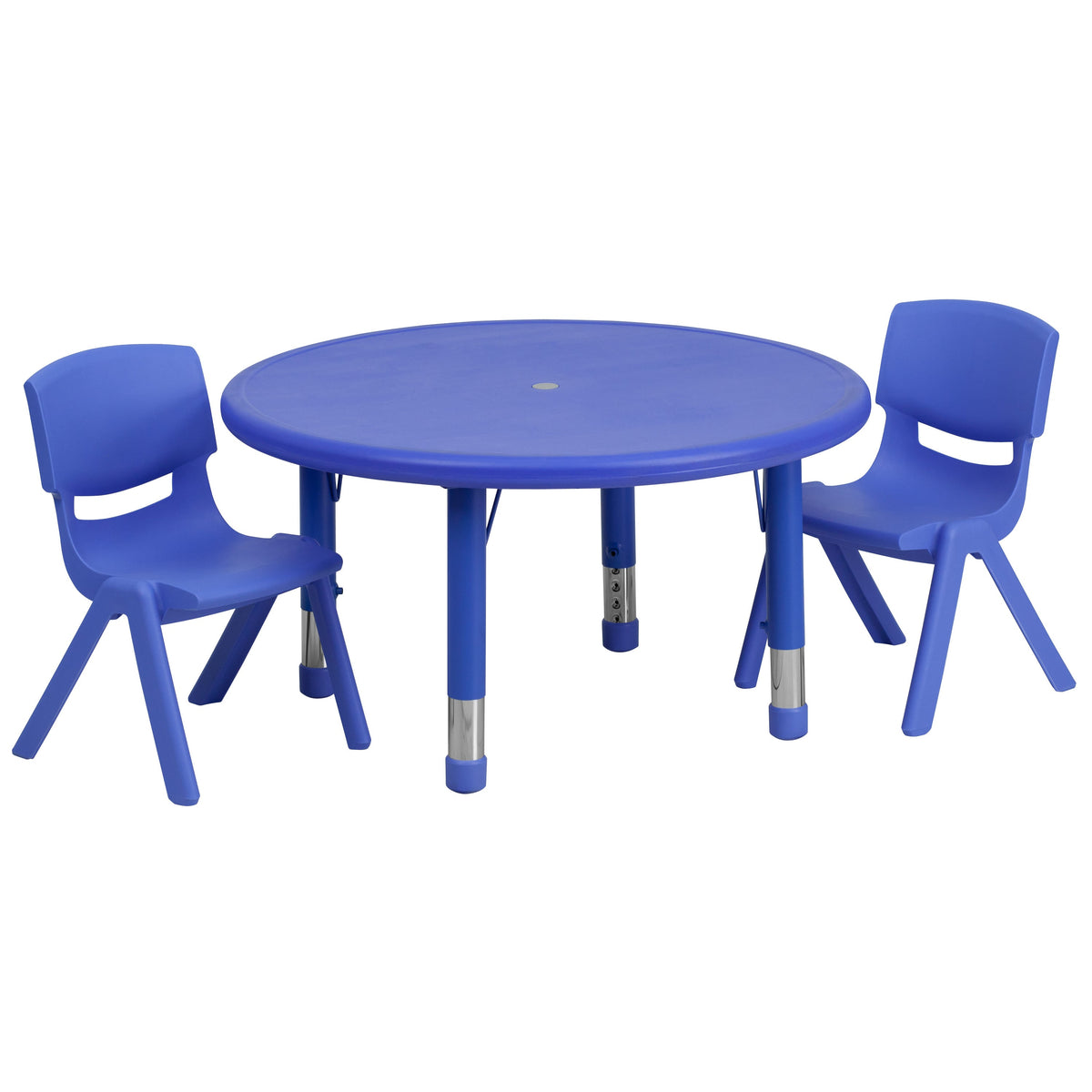 FLASH 33" Round Adjustable Activity Table Set 2 Piece