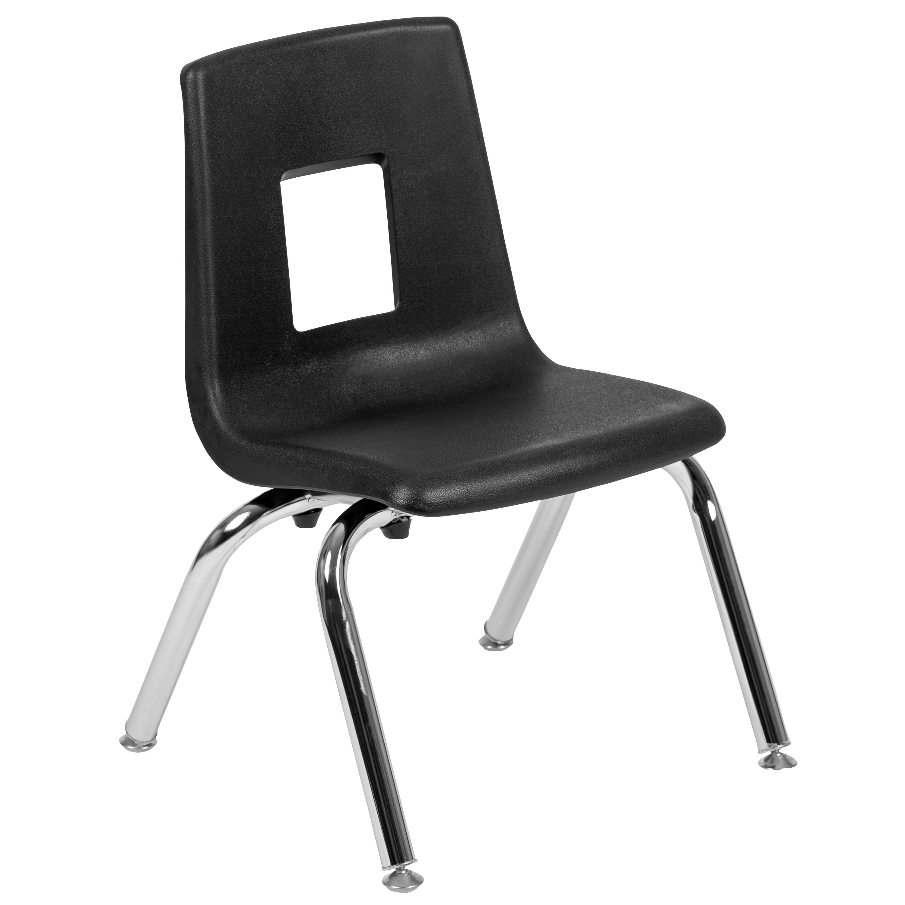 FLASH 47.5" Circle Wave Flexible Activity Table Set with 12" Stack Chairs