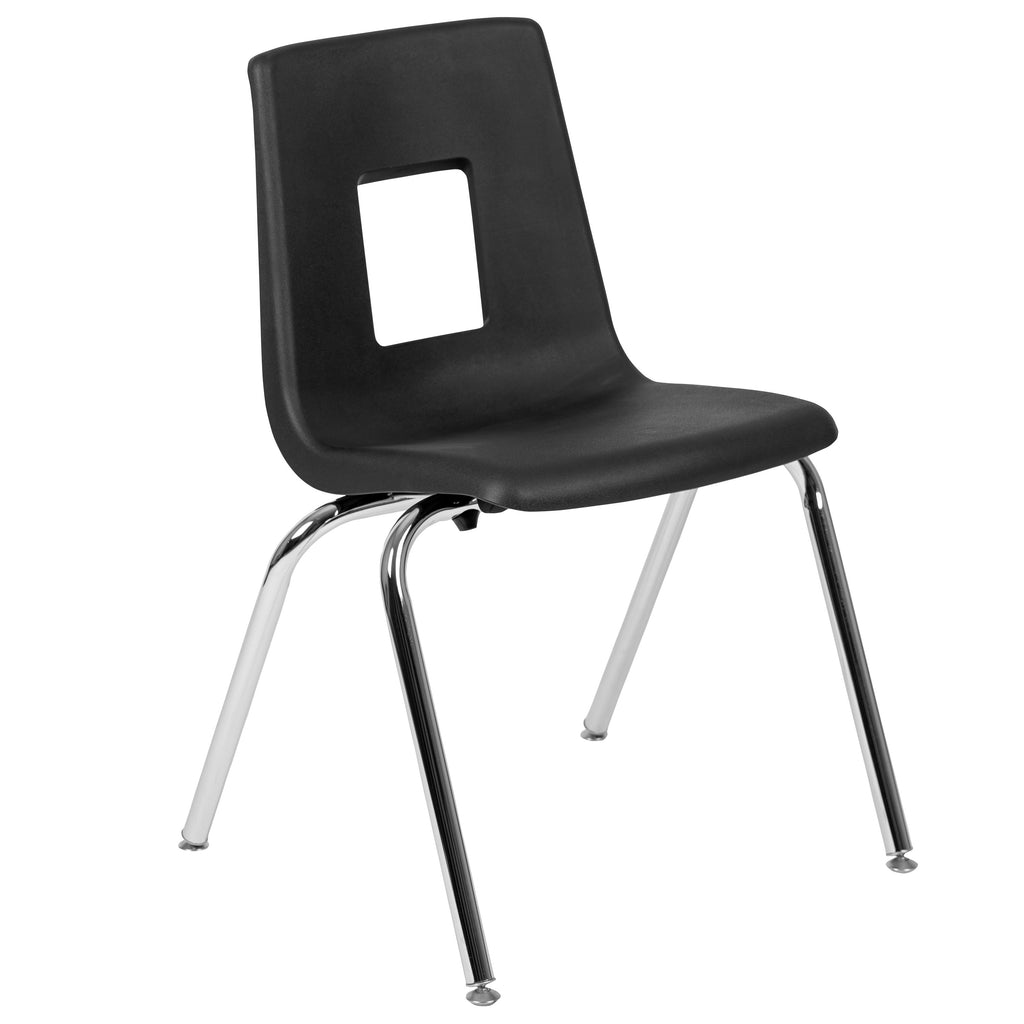 FLASH 76" Oval Wave Flexible Activity Table Set with 18" Stack Chairs