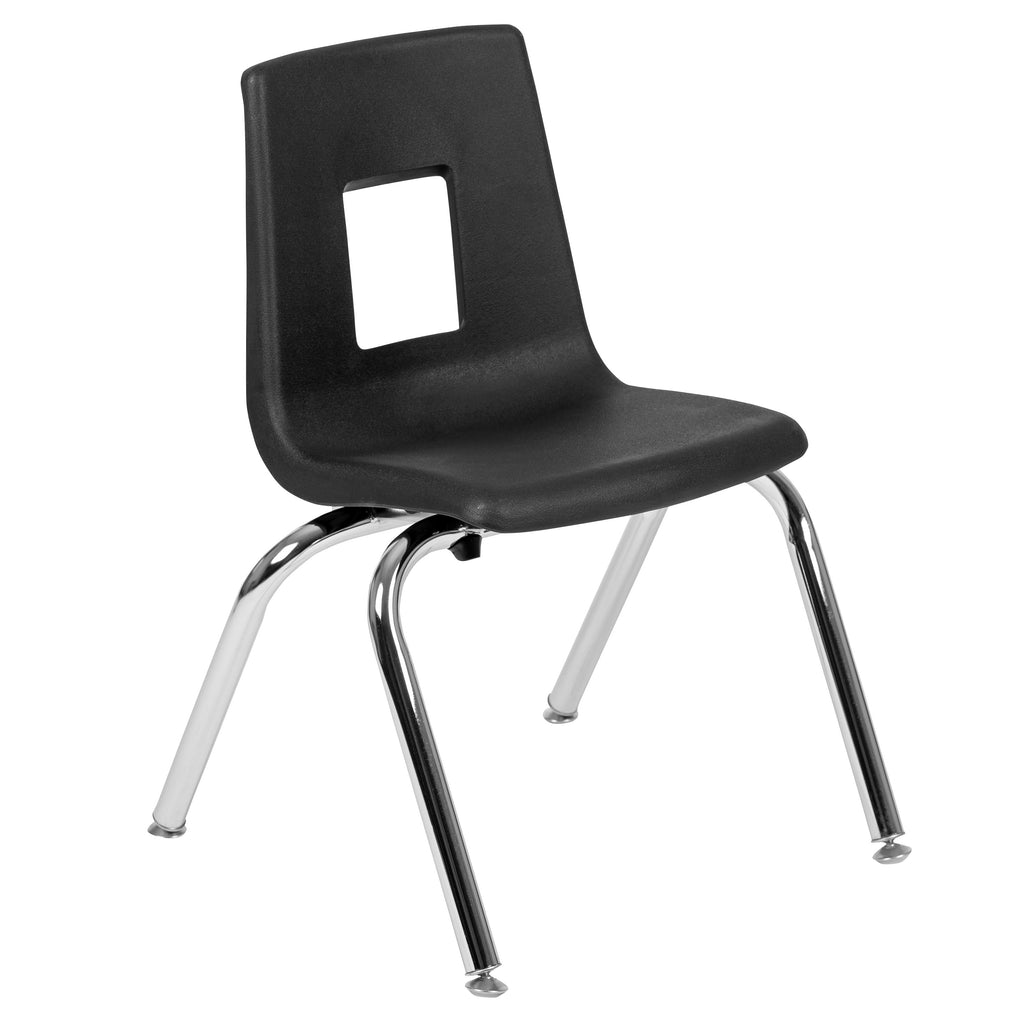 FLASH 86" Oval Wave Flexible Activity Table Set with 14" Stack Chairs