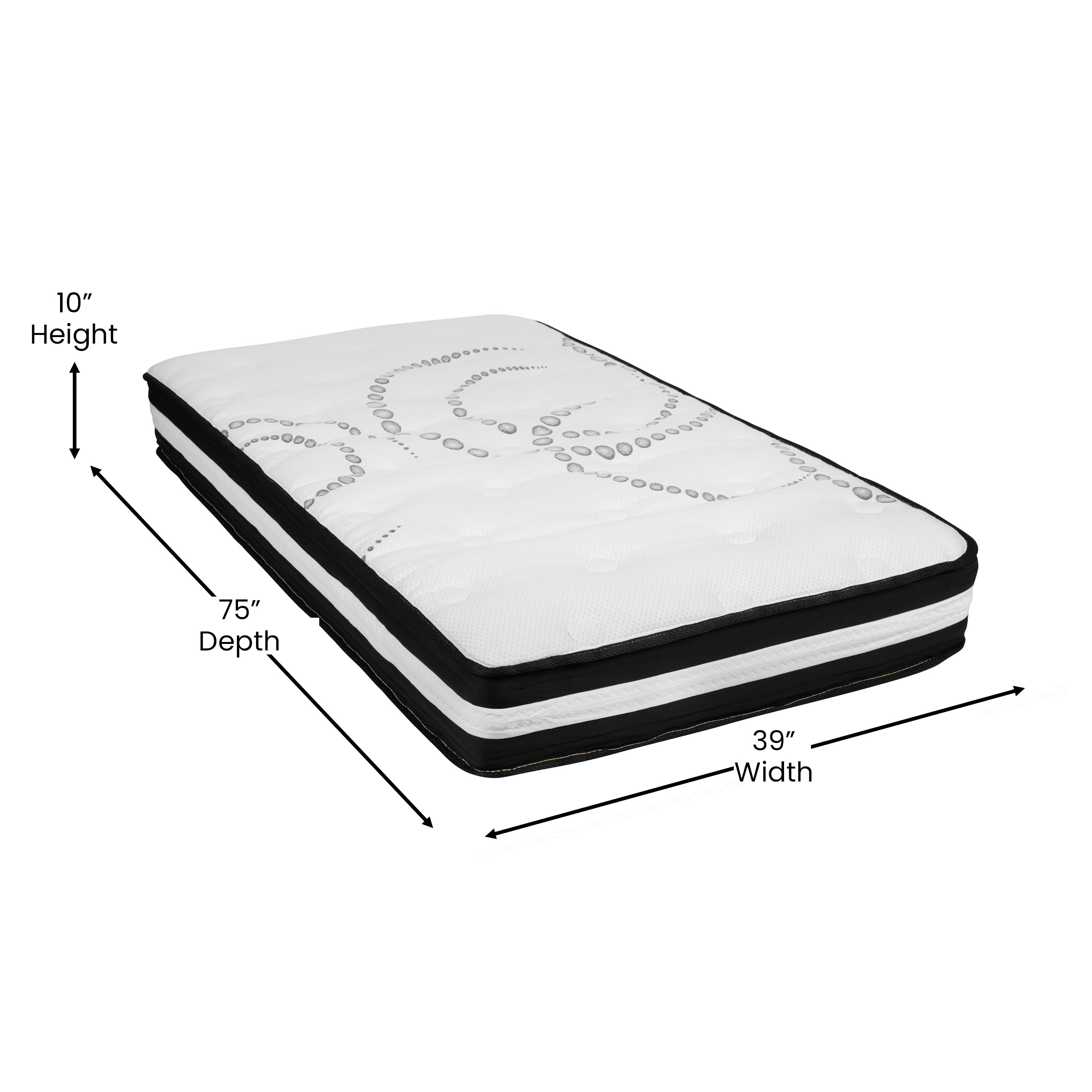 Capri 10-Inch Hybrid Pocket Spring Mattress