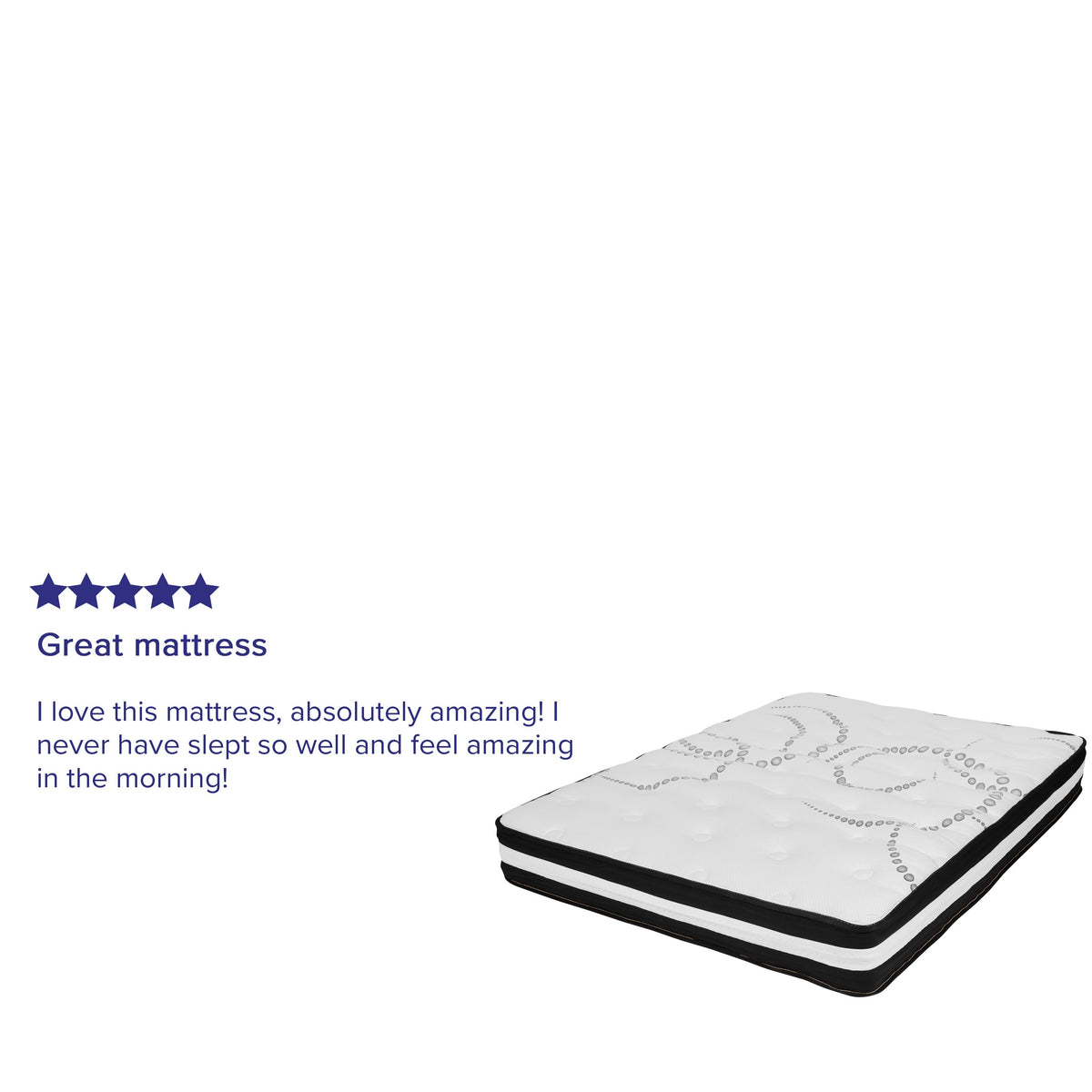 Capri 10-Inch Hybrid Pocket Spring Mattress