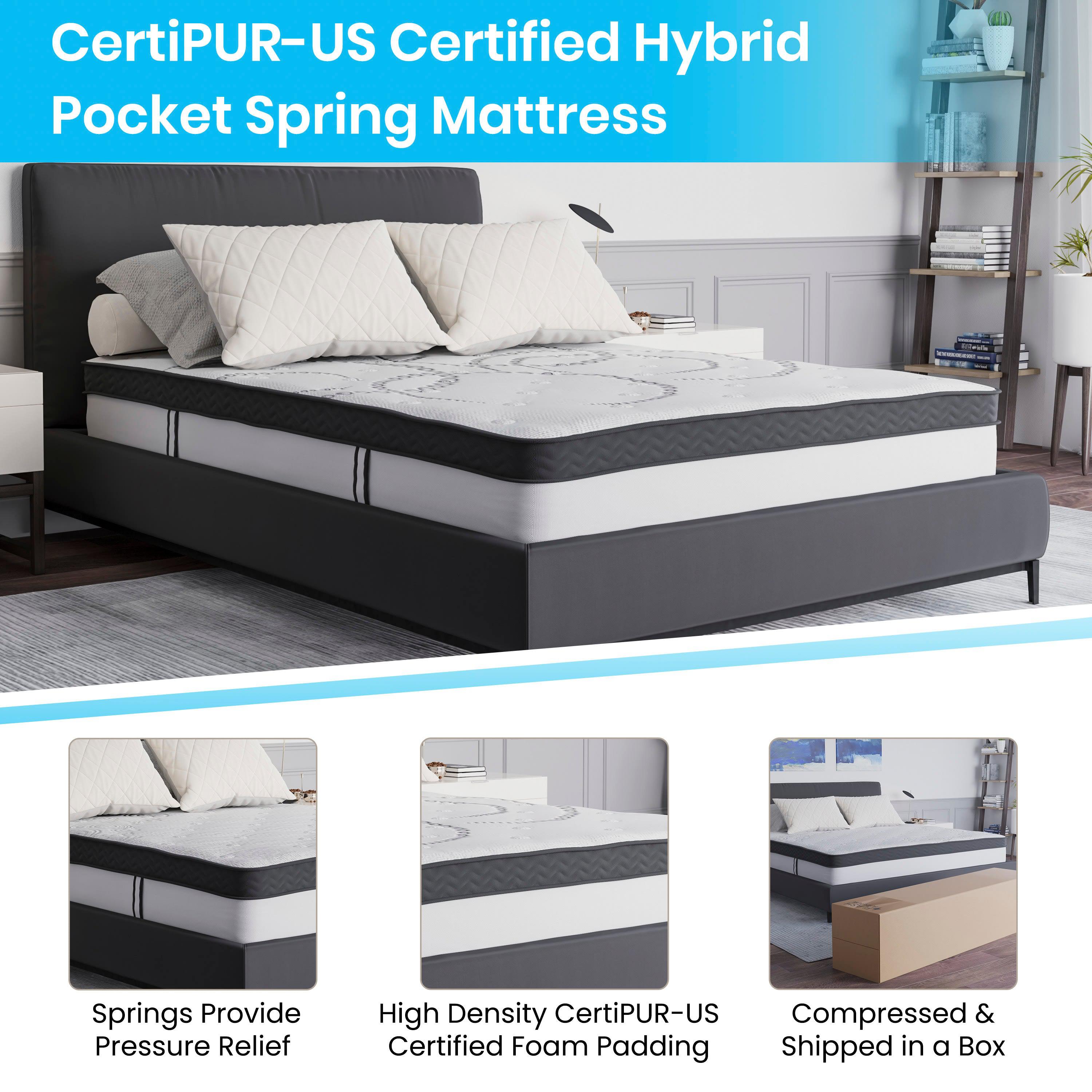 Capri 10-Inch Hybrid Pocket Spring Mattress
