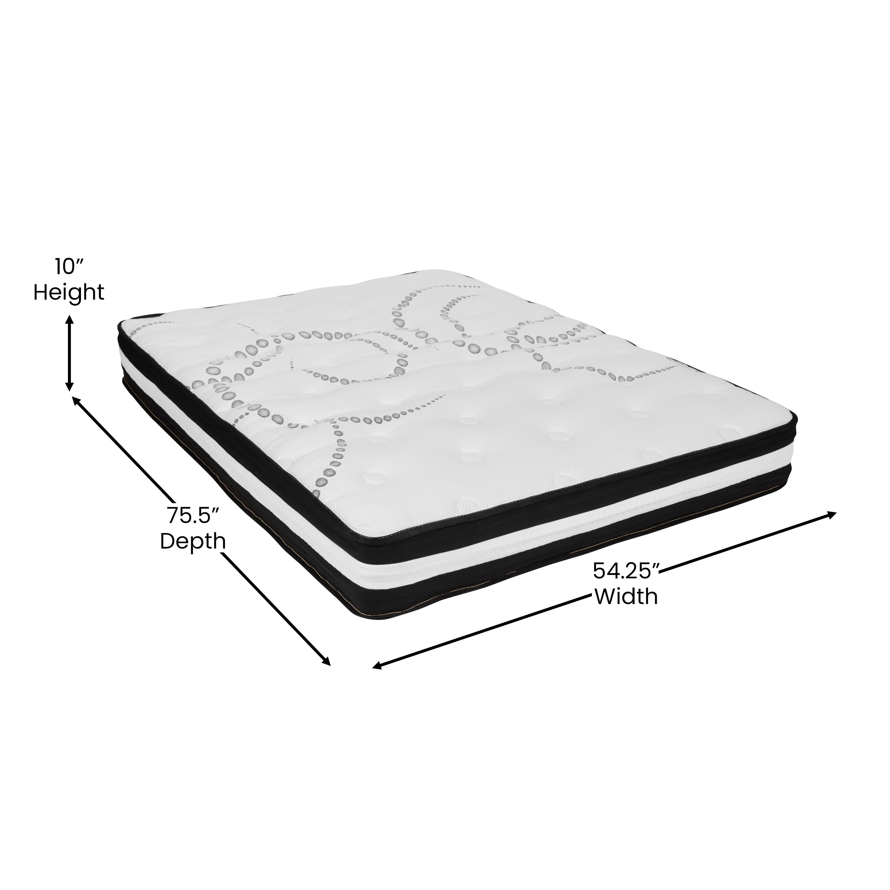 Capri 10-Inch Hybrid Pocket Spring Mattress