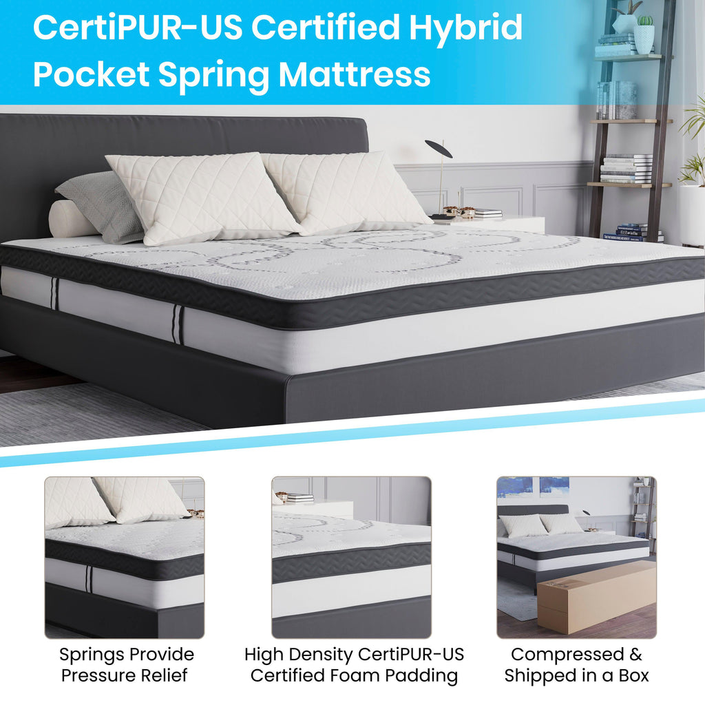 Capri 10-Inch Hybrid Pocket Spring Mattress