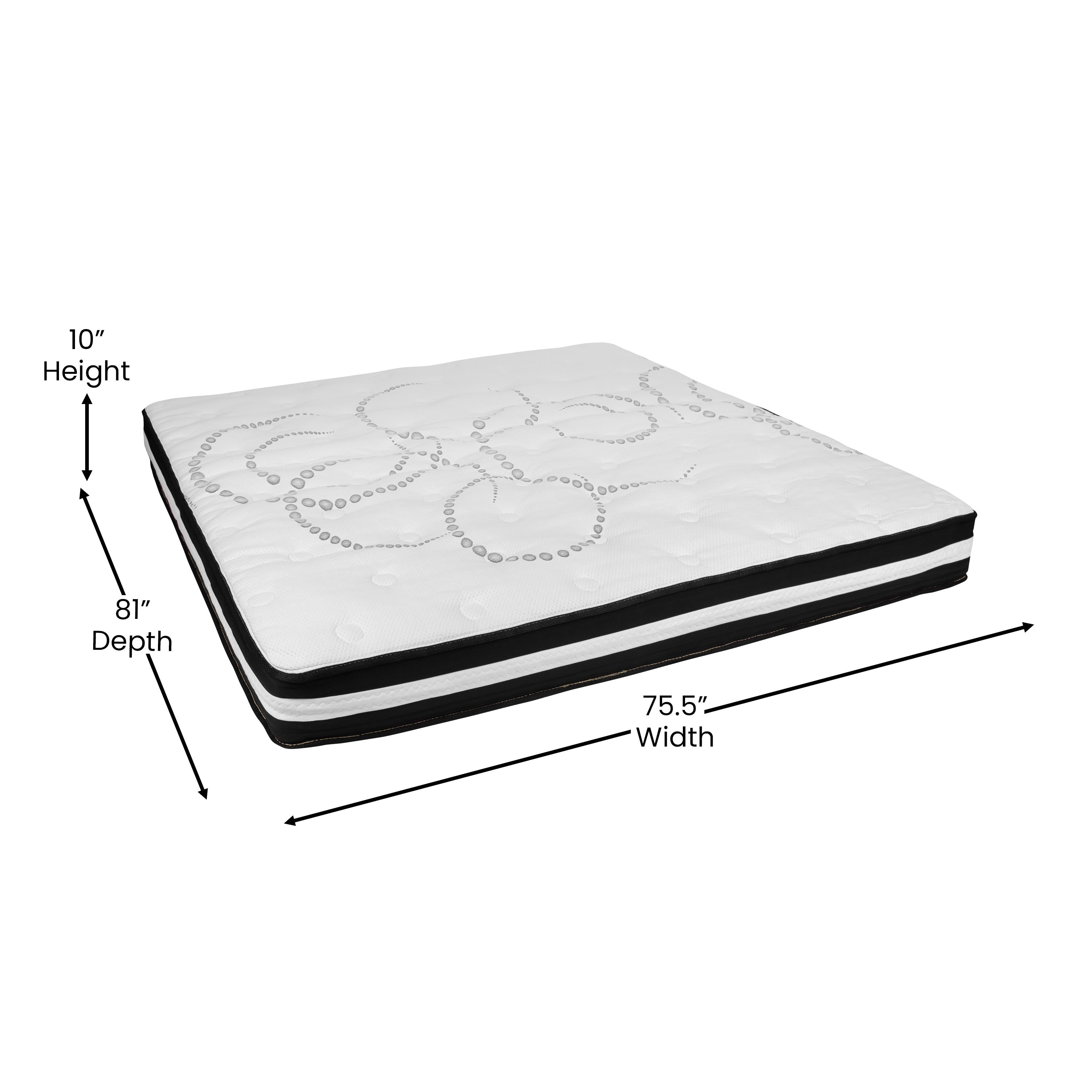 Capri 10-Inch Hybrid Pocket Spring Mattress