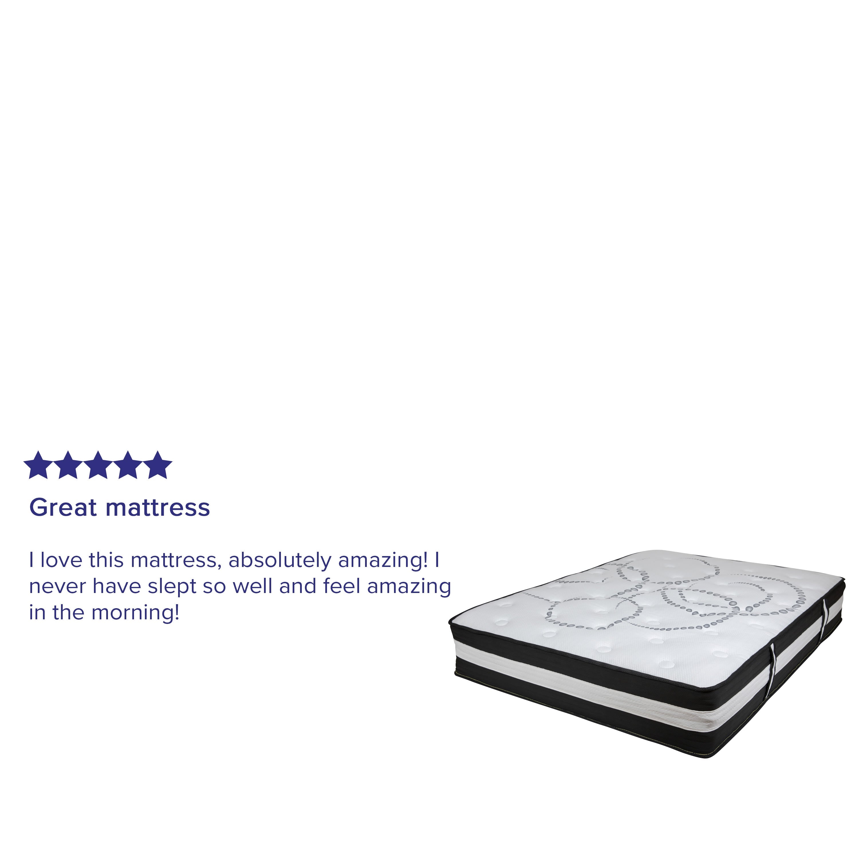 Capri 12-Inch Hybrid Pocket Spring Mattress Twin