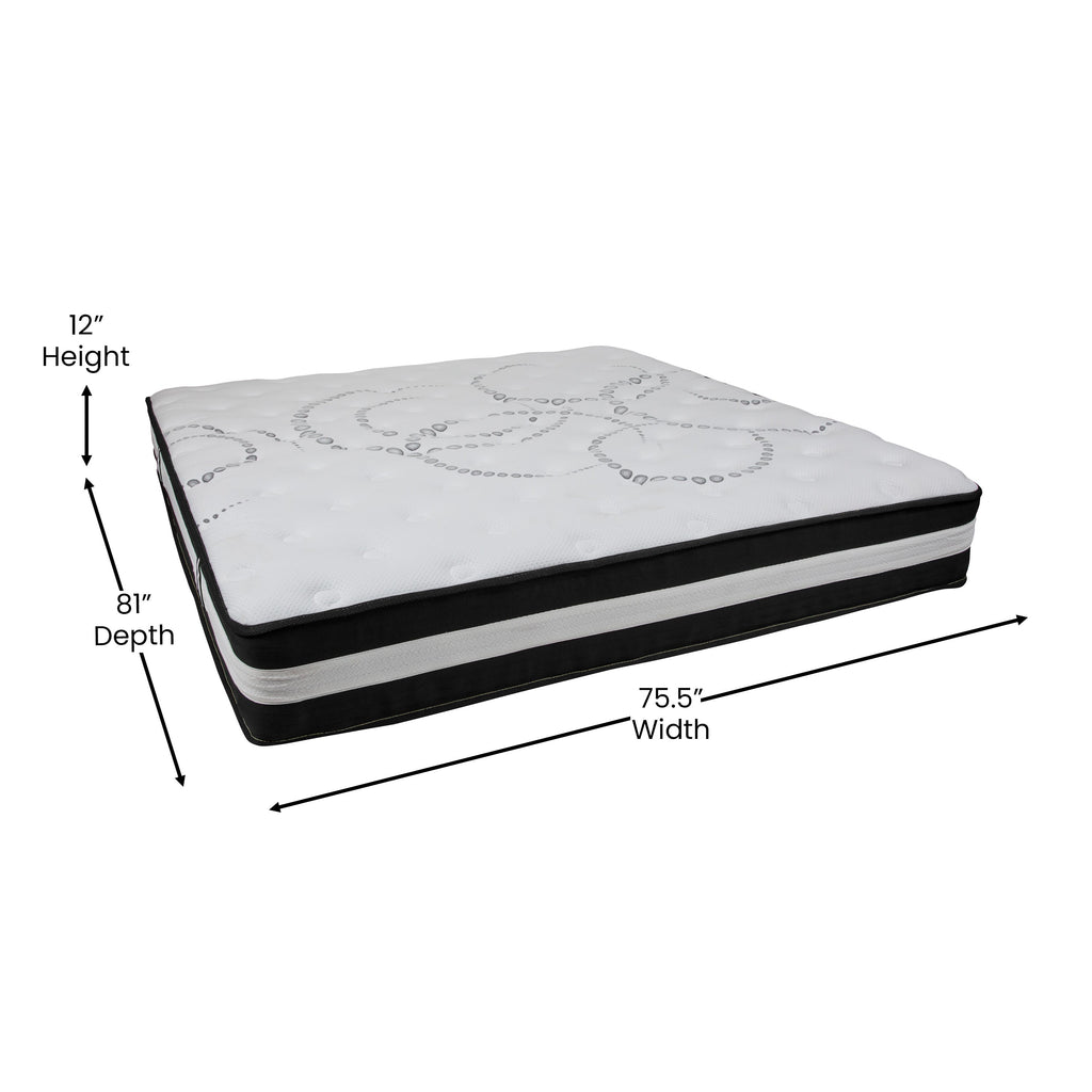 Capri 12-Inch Hybrid Pocket Spring Mattress Twin