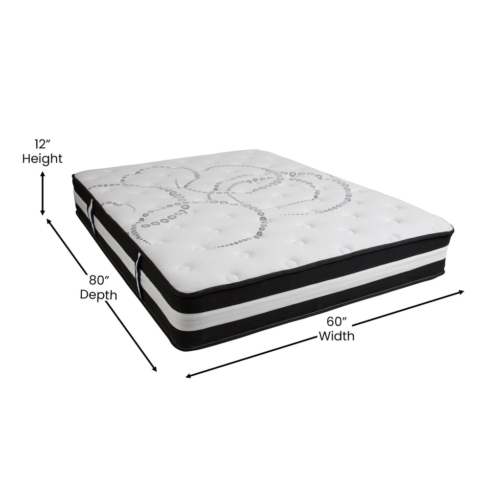 Capri 12-Inch Hybrid Pocket Spring Mattress Twin