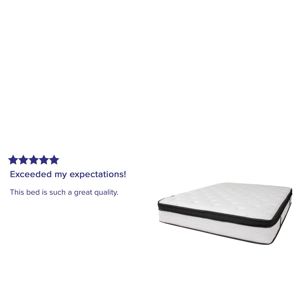 Capri 12-Inch Memory Foam and Pocket Spring Hybrid Mattress