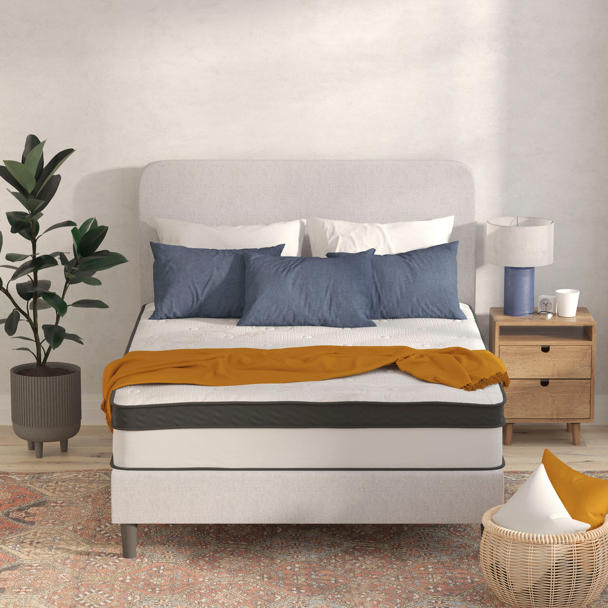 Capri 12-Inch Memory Foam and Pocket Spring Hybrid Mattress