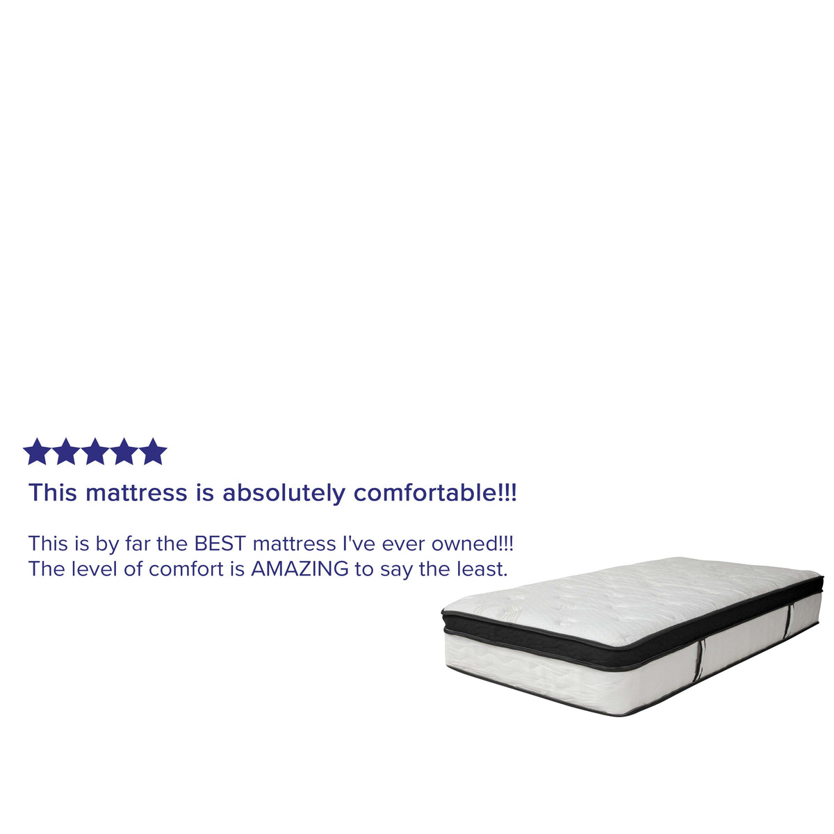 Capri 12-Inch Memory Foam and Pocket Spring Hybrid Mattress