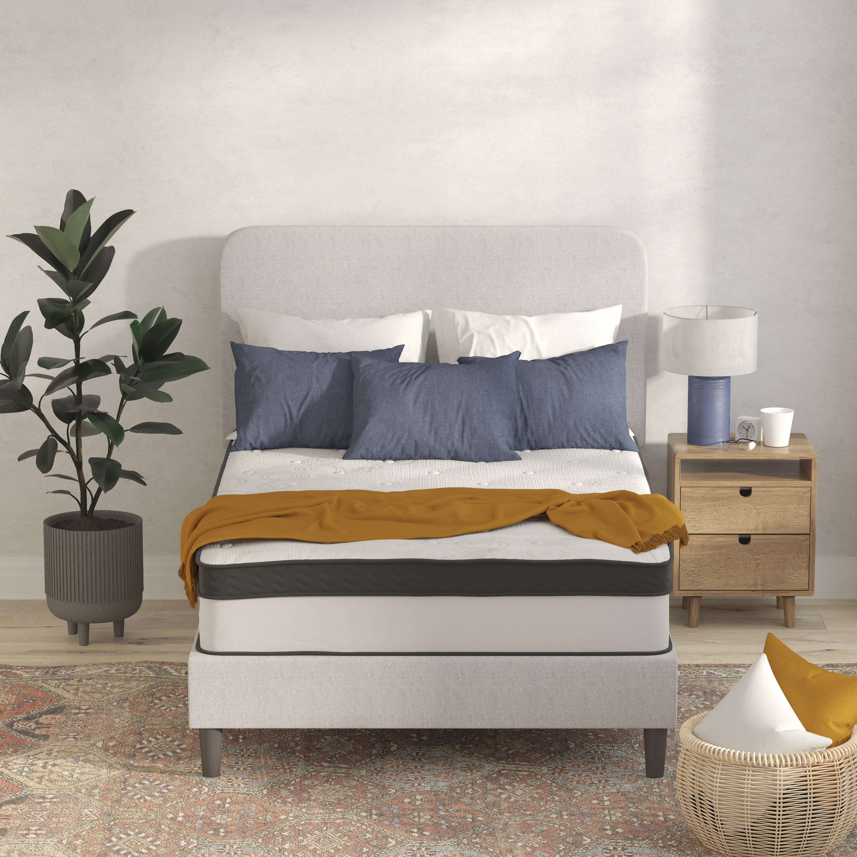 Capri 12-Inch Memory Foam and Pocket Spring Hybrid Mattress