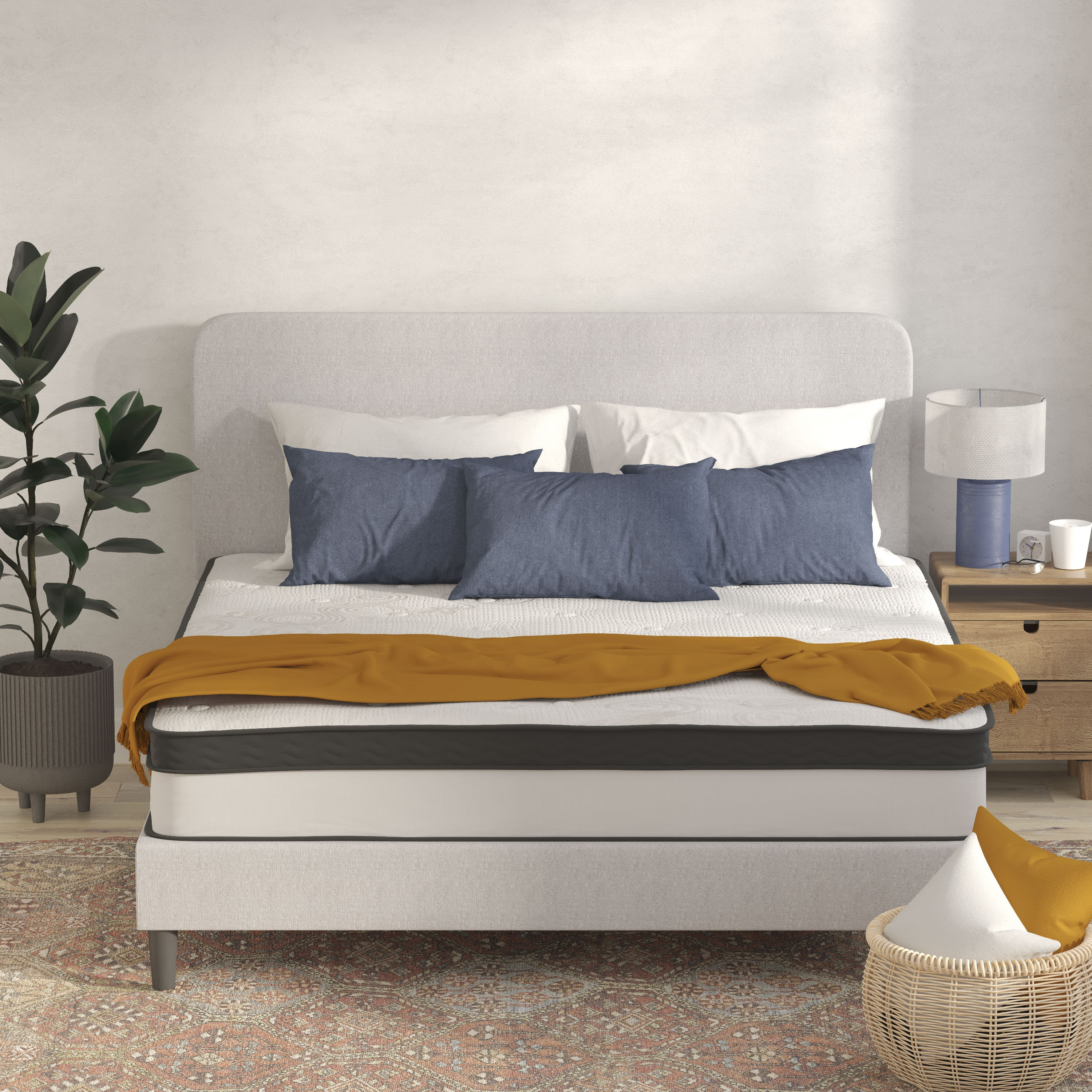 Capri 12-Inch Memory Foam and Pocket Spring Hybrid Mattress