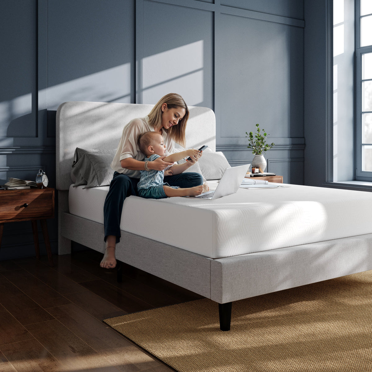 Cloud Green Tea Cooling Gel 10-Inch 3-Layer Memory Foam Mattress