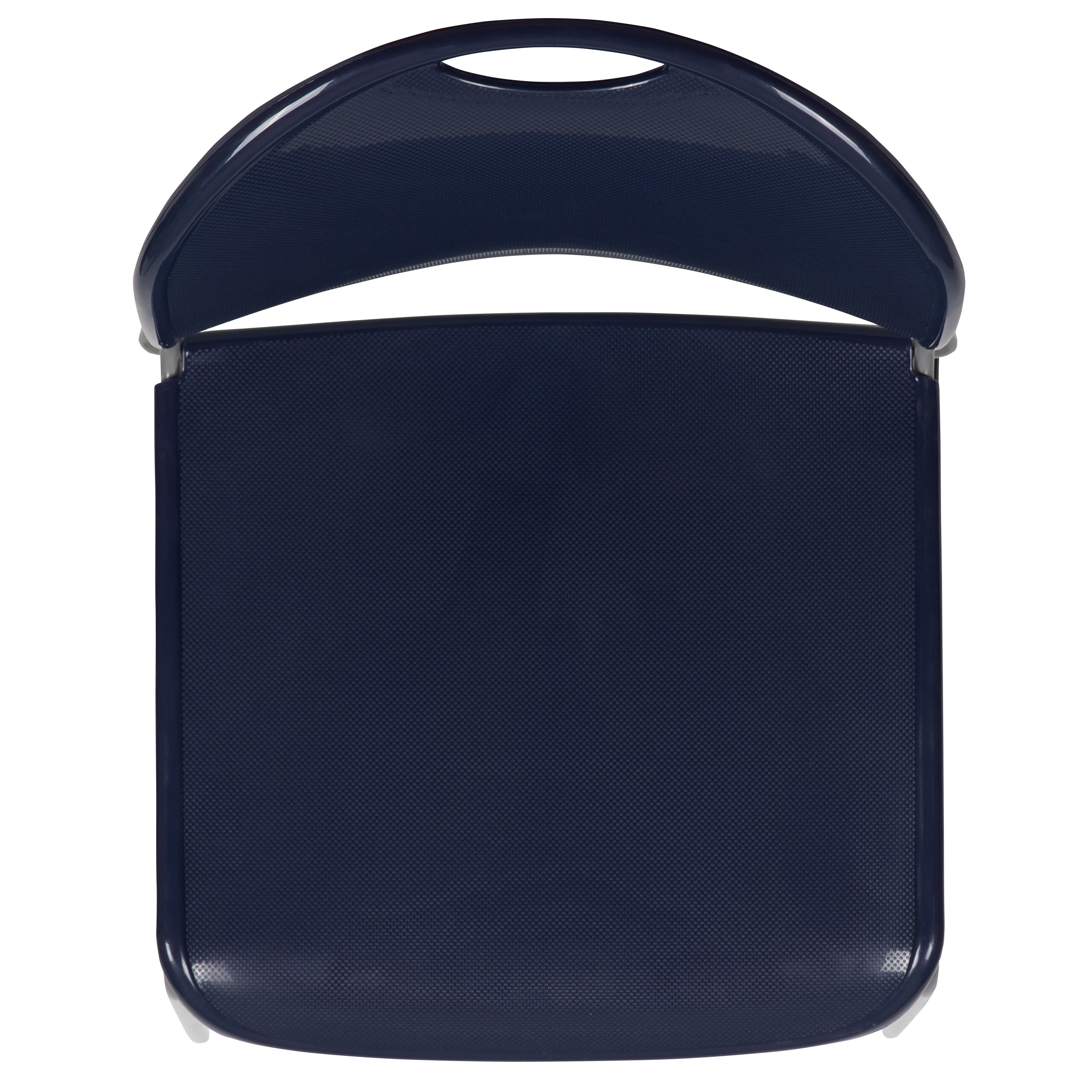 Flash Hercules Series 880 lb Capacity Ultra-Compact Stack Chair Metal Frame Black